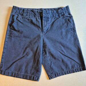 Gap Boyfriend Rollup Khaki Shorts in Blue, 9-inch Inseam